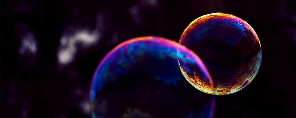 Bubbles to represent possible market bubble